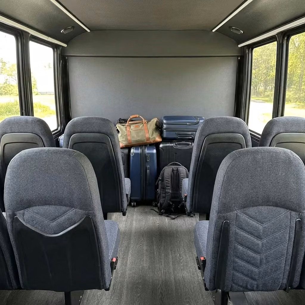 atascadero 25 passenger minibus luggage area