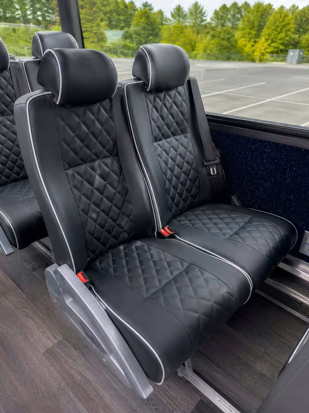 atascadero 56 passenger charter bus reclining seats