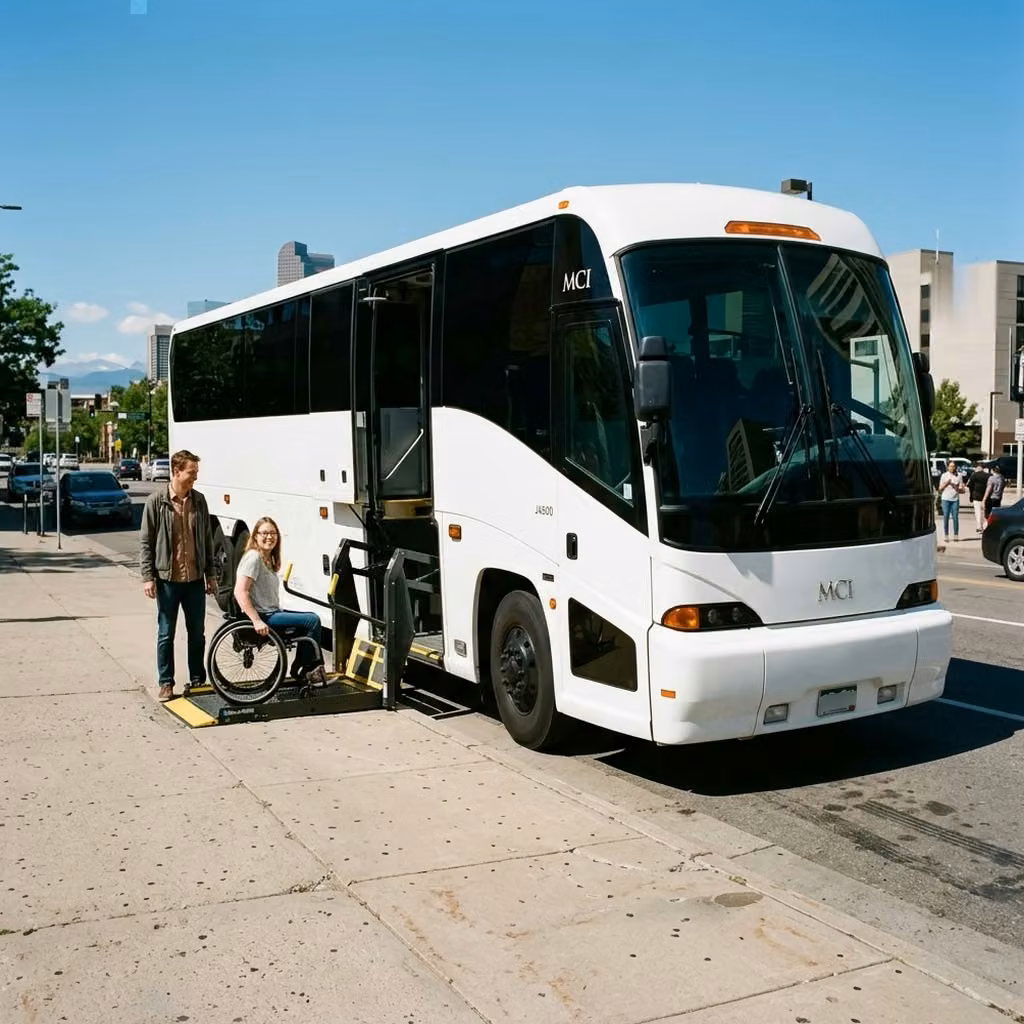atascadero 56 passenger charter bus wheelchair lift