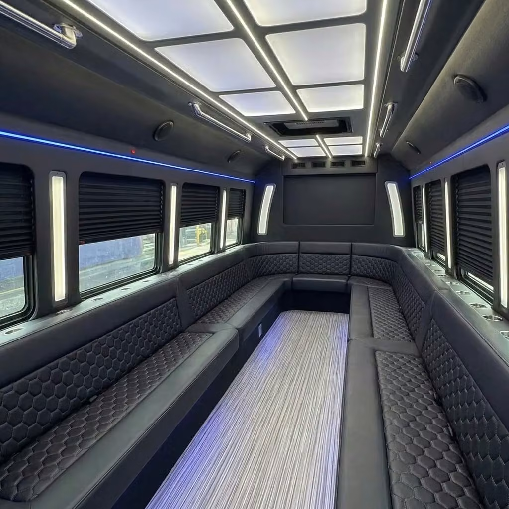atascadero party bus wraparound seating