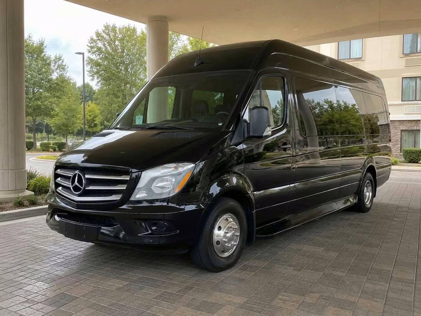 atascadero sprinter van rental with driver tinted windows