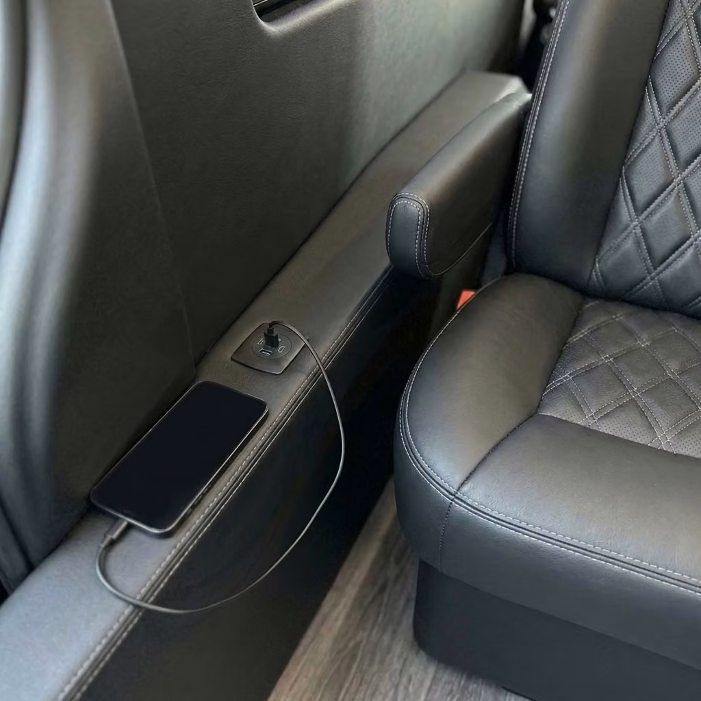 atascadero sprinter van rental with driver usb charging