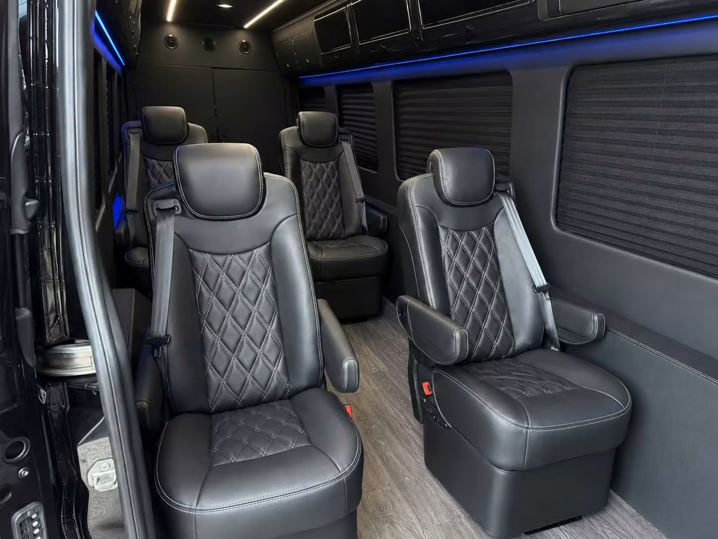 sprinter van with driver inside